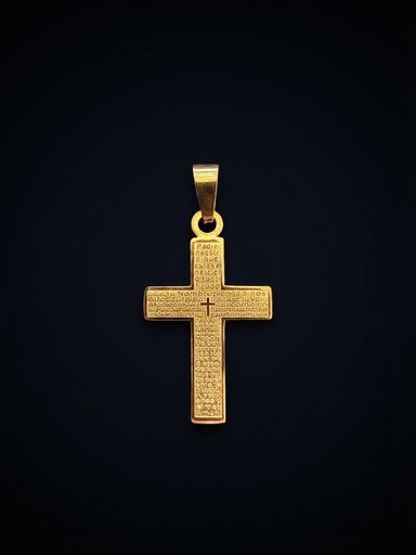 [MD.074] Cruz del Padre Nuestro en Acero 30mm